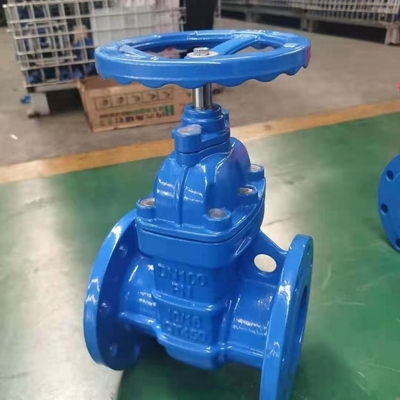 QT450은 물을 위한 철 주강 PN16 Dn200 플랜지된 문짝 밸브를 던졌습니다